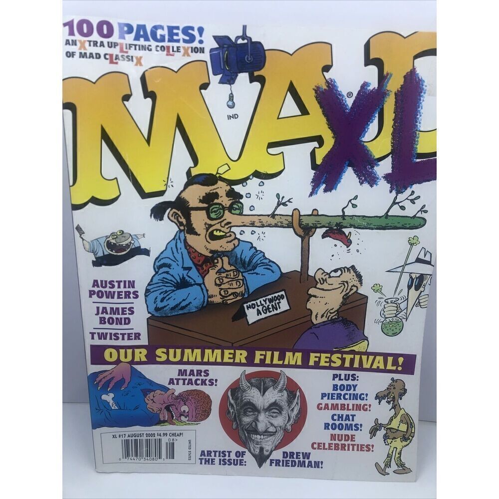 Mad Magazine XL #17 August 2002 Summer Film Festival. Vintage